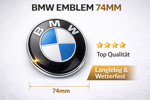 Bmw emblem 74mm motorhaube - emblem,